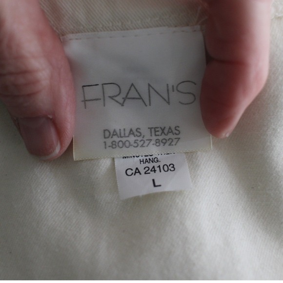 Frans Cream Cotton Vest Lace Pearl Detail Cottagecore Boho Y2K Size L - Picture 5 of 11